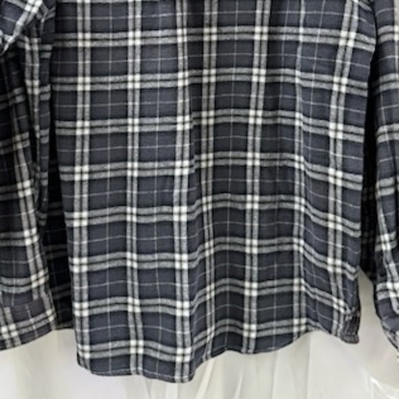 Axel Plaid Flannel Front Button Long Sleeve Shirt -NWOT-Large-missing 2 buttons - Picture 2 of 5